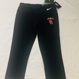 Nike women’s USC Black Joggers with Orange Logo NWT Small